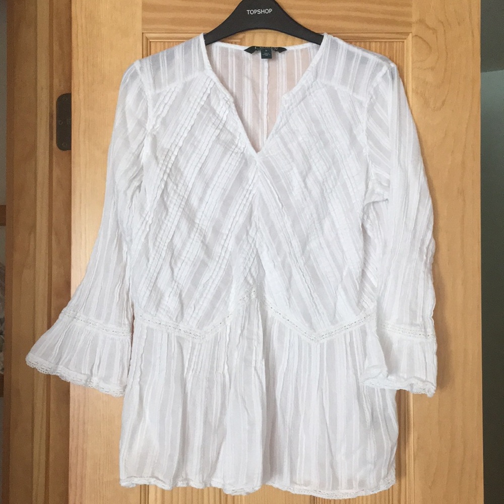 RALPH LAUREN White Shirt Sz M